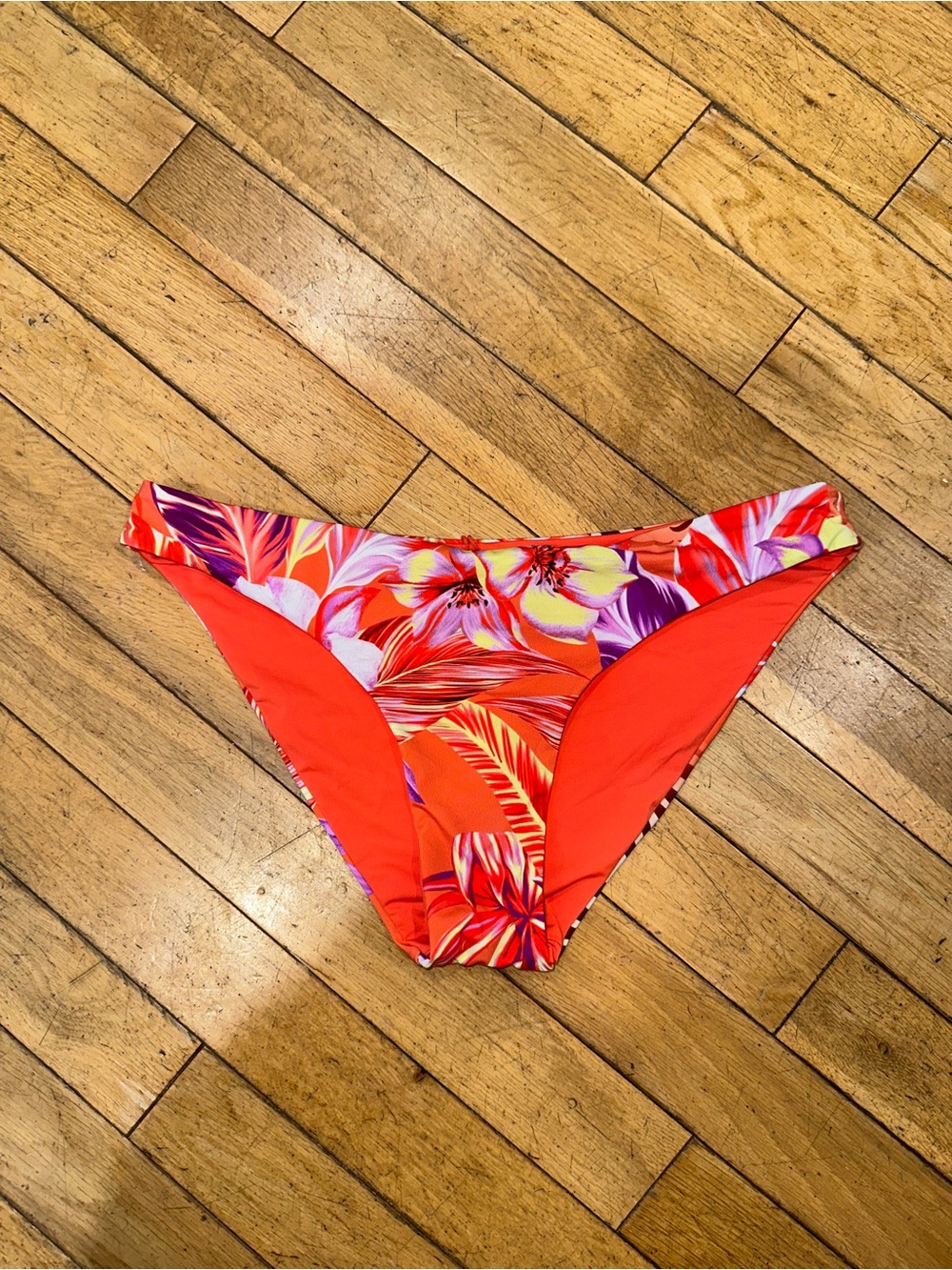 Woman’s Tinibikini swim bathing suit bottom bikini floral reversible